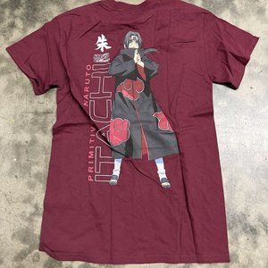 Primitive x Naruto II Itachi Burgundy T-Shirt Medium
